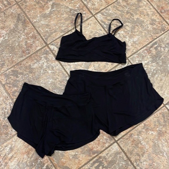 Athleta Other - Athleta ribbed sleep set M Black